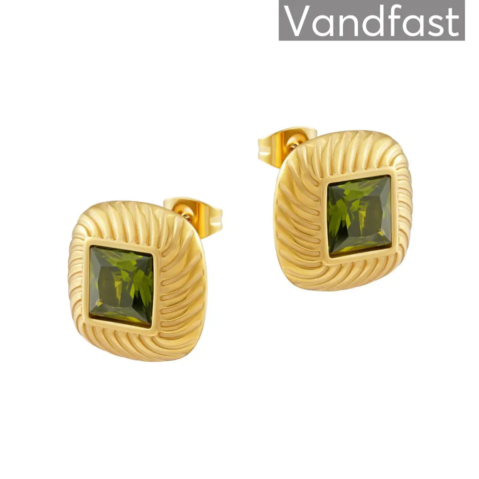 ANNEBRAUNER Milano Peridot Øreringe 18K Guldbelagt — produktfoto