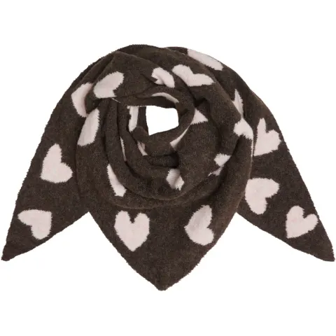 Marta du Chateau dame tørklæde MdcToppy BA-2868 - Coffee/Pink — produktfoto