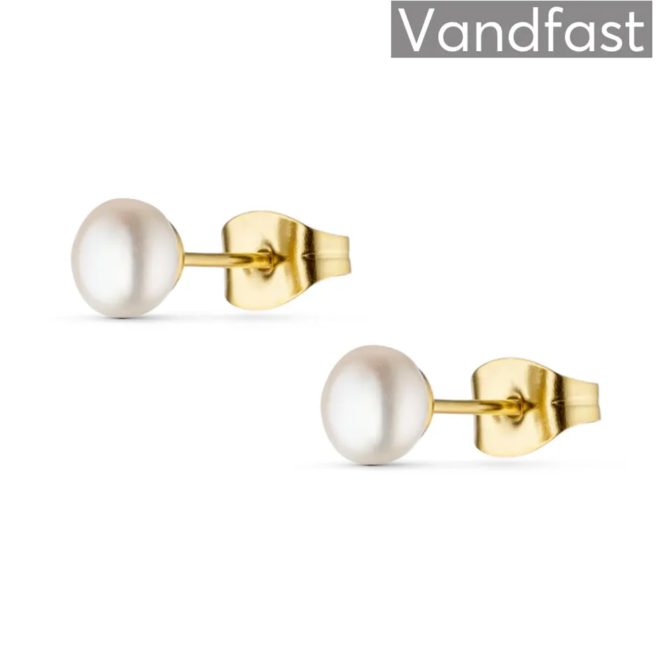 ANNEBRAUNER Pearl Studs Øreringe 18K Guldbelagt — produktfoto