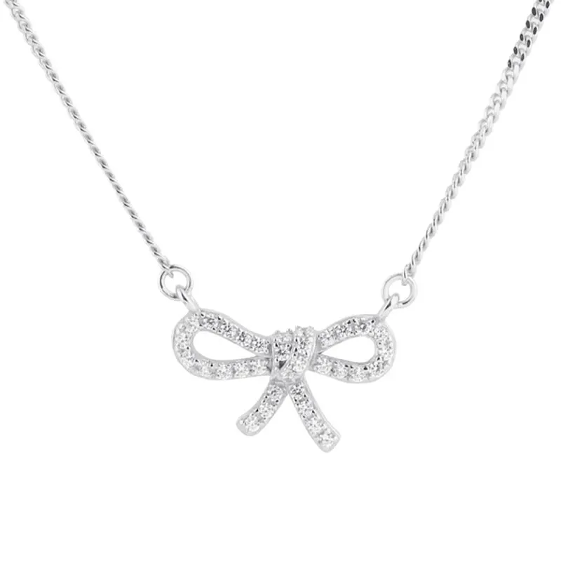 *BOW TIE NECKLACE | SILVER — produktfoto