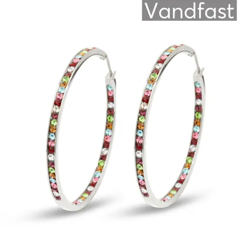 ANNEBRAUNER Creole Thin Big Multicolor Øreringe — produktfoto