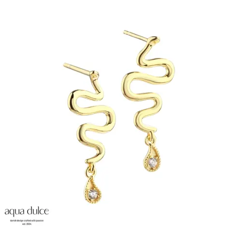 *SNAKE VIMS EARSTUD | GOLDEN — produktfoto
