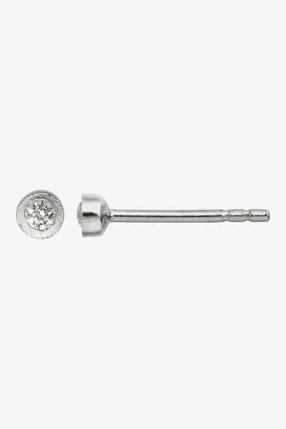 Big Dot Earring Piece - Silver - Stine A — produktfoto
