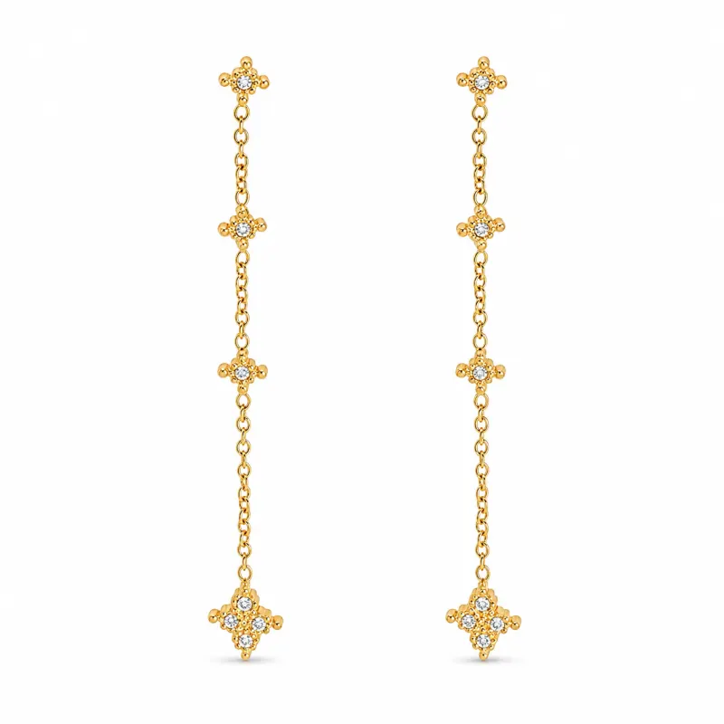 CLAIRE SQUARE EARRING | BAY — produktfoto