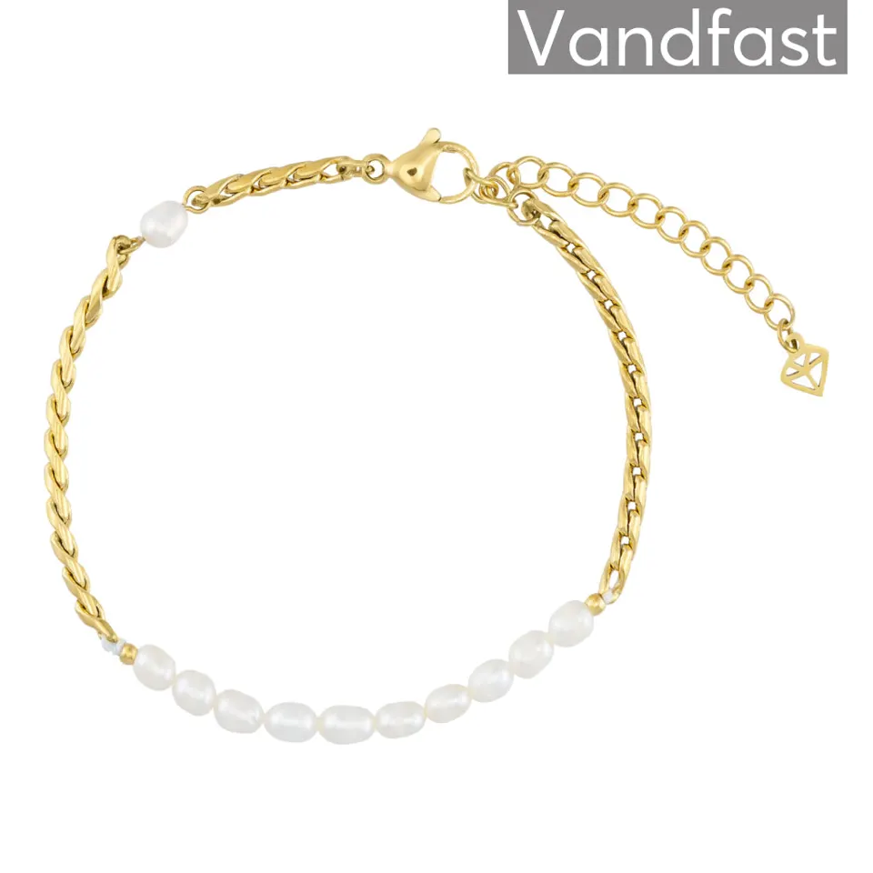 ANNEBRAUNER Pearl Petite Armbånd 18K Guldbelagt — produktfoto