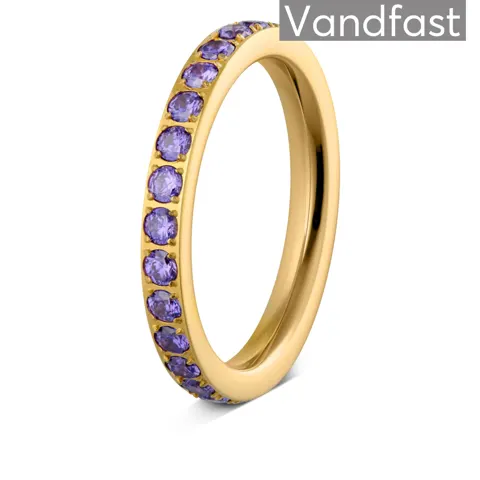 ANNEBRAUNER Alliance Purple Ring 18K Guldbelagt — produktfoto