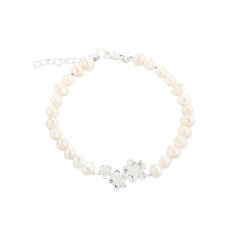 *JASMIN PEARL BRACELET | SILVER — produktfoto