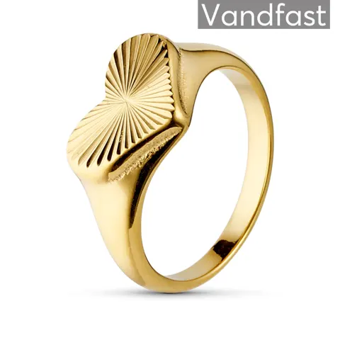 ANNEBRAUNER Sun Heart Ring 18K Guldbelagt — produktfoto