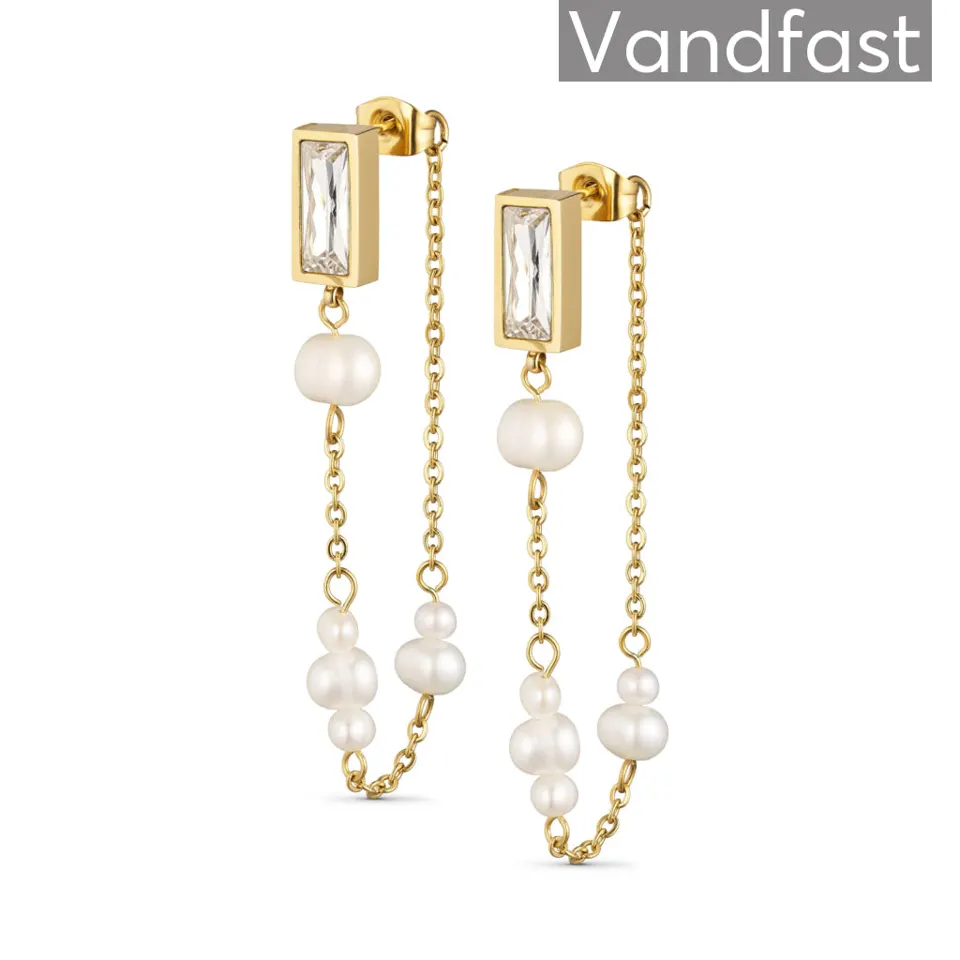 ANNEBRAUNER Pearl Elegance Øreringe 18K Guldbelagt — produktfoto