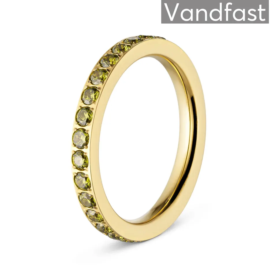 ANNEBRAUNER Alliance Peridot Ring 18K Guldbelagt — produktfoto
