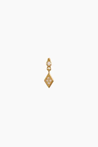 Miss Princess Earring With Harlekin - Gold - Stine A — produktfoto