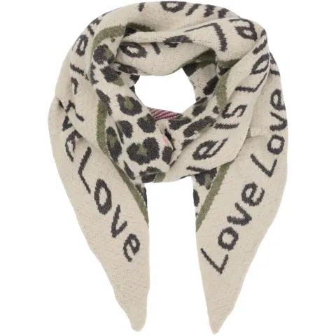 Marta du Chateau dame tørklæde MdcClio BA-0746 - beige/green — produktfoto
