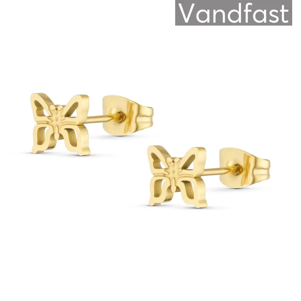 ANNEBRAUNER Butterfly Ørestikker 18K Guldbelagt — produktfoto