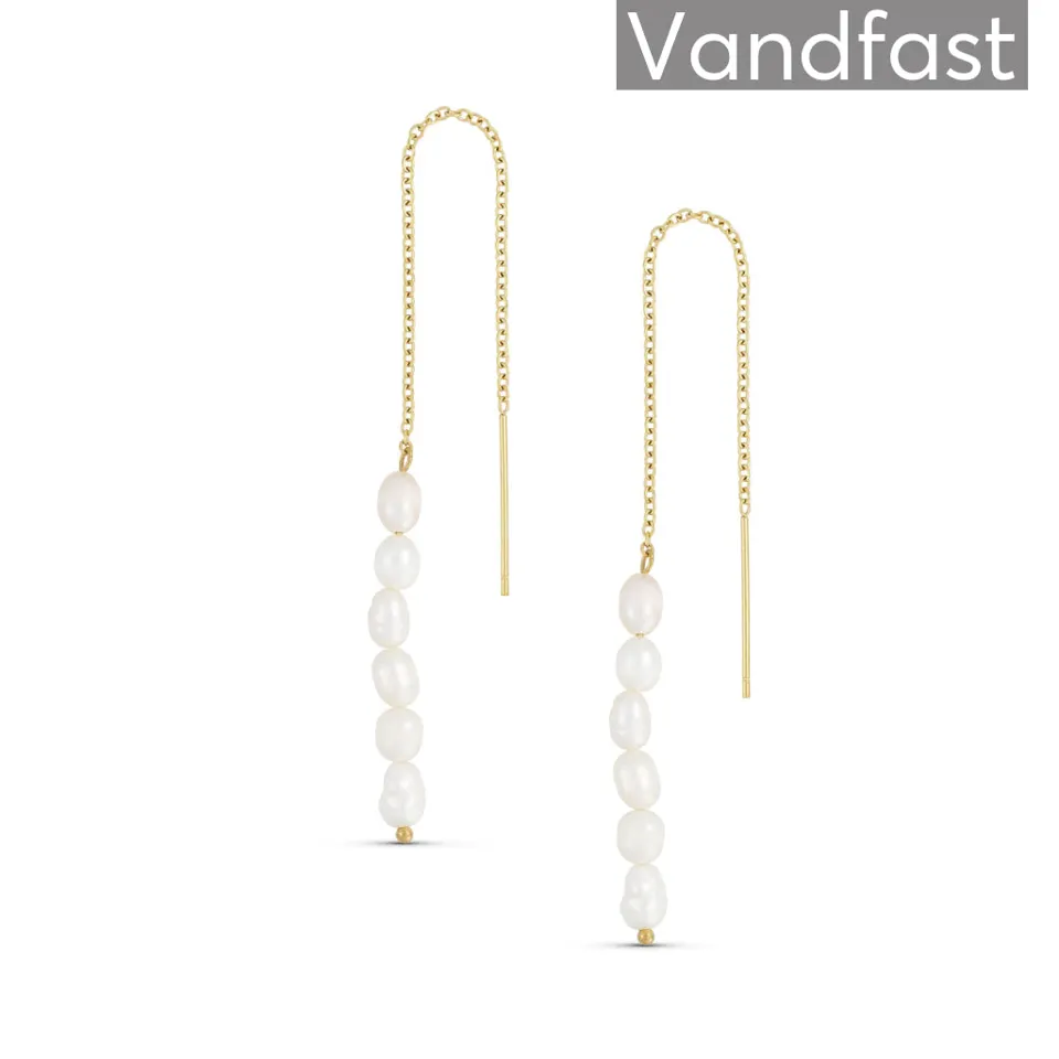 ANNEBRAUNER Ocean Pearl Øreringe 18K Guldbelagt — produktfoto