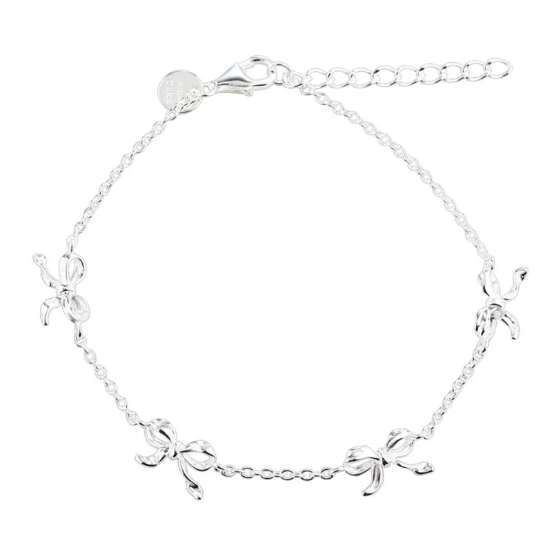 CURVE BOW BRACELET | SILVER — produktfoto