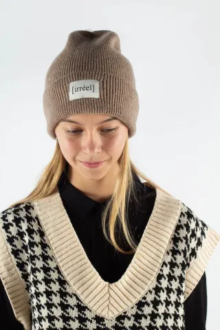 Akeelah wool Beanie - Brown - irréel — produktfoto