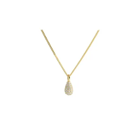 PAVÉ NECKLACE | GOLDEN — produktfoto