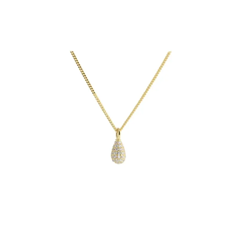 PAVÉ NECKLACE | GOLDEN — produktfoto