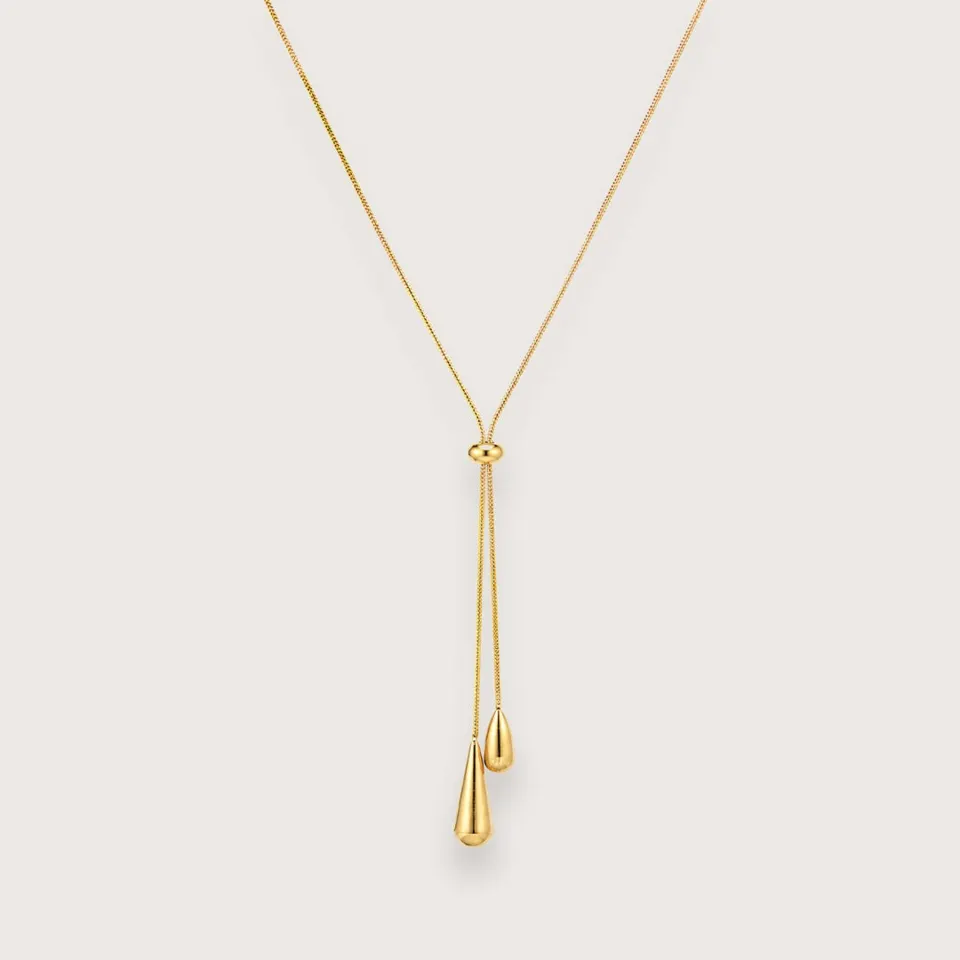 Billie Slider Chain-halskæde med dråbevedhæng  Trendy smykker — produktfoto