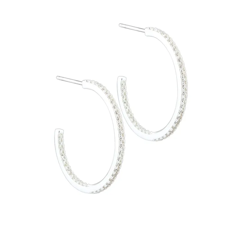 *DAPHNE HOOP LARGE | SILVER — produktfoto