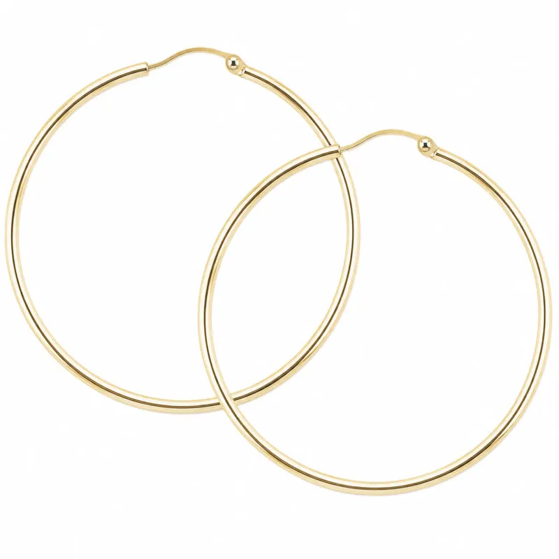 ANA HOOP X LARGE 50 MM | GOLDEN — produktfoto