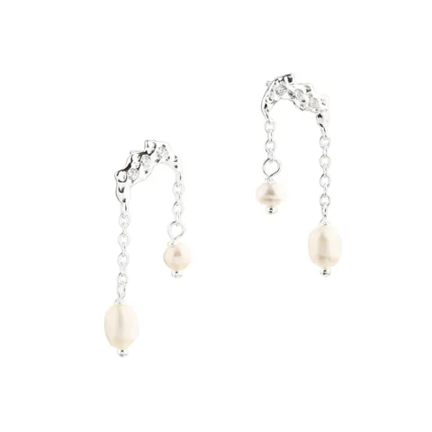 *MILENA PEARL EARSTUD | SILVER — produktfoto