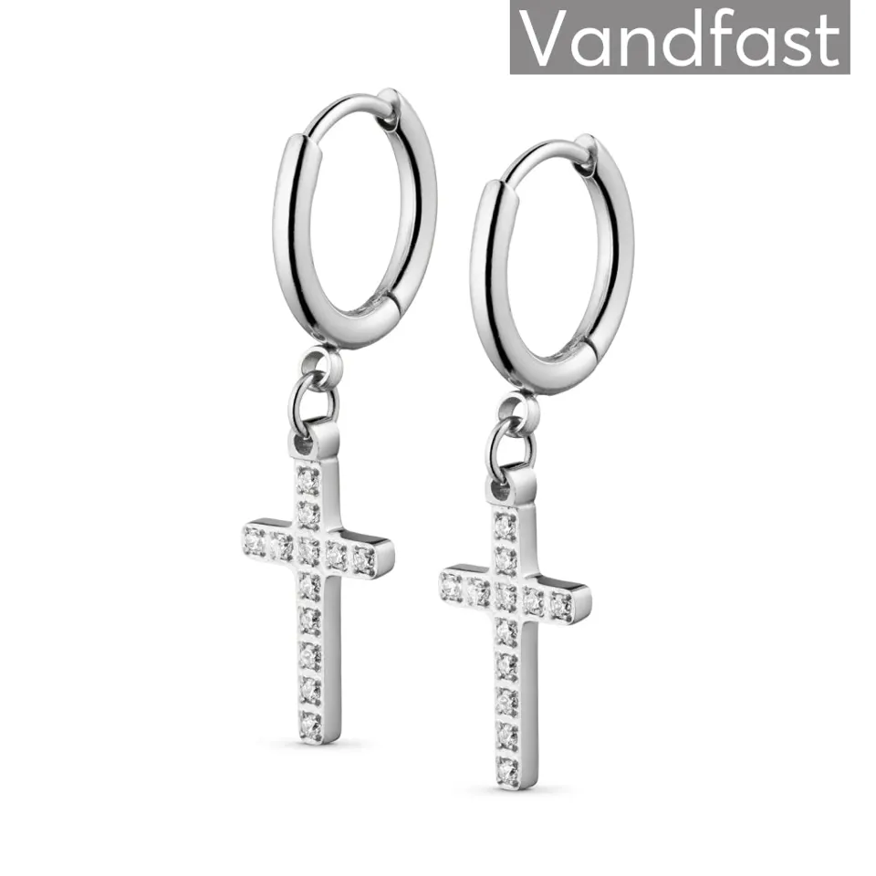 ANNEBRAUNER Cross Deluxe Øreringe — produktfoto