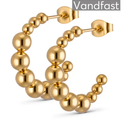 ANNEBRAUNER Creole Half Ball 18K Guldbelagt — produktfoto