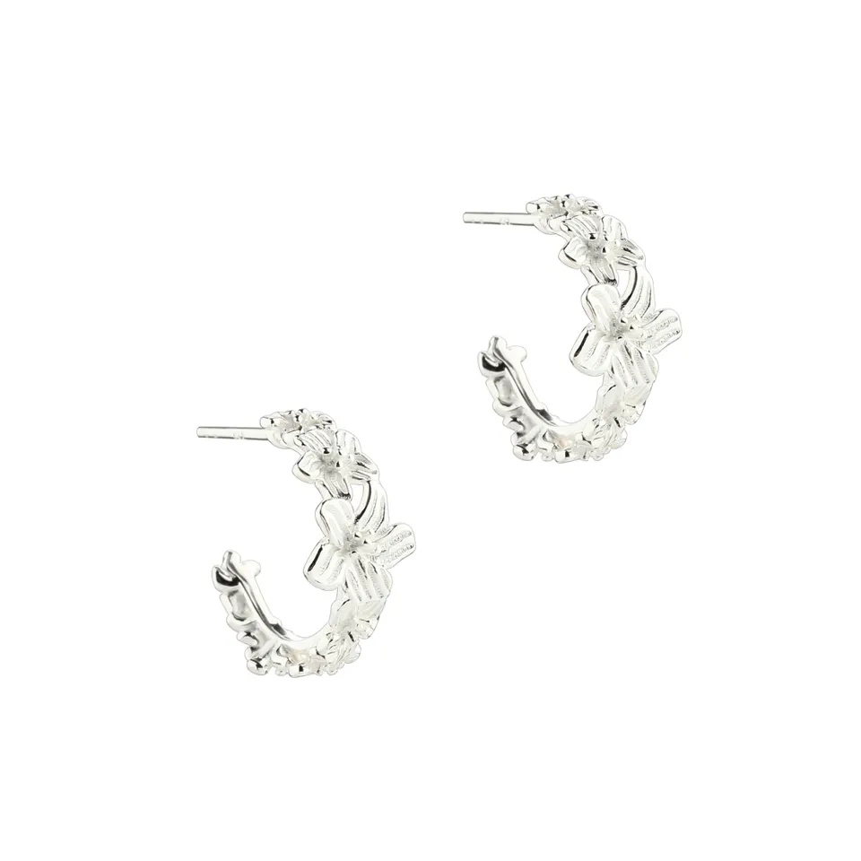 *JASMIN MEDIUM HOOP | SILVER — produktfoto