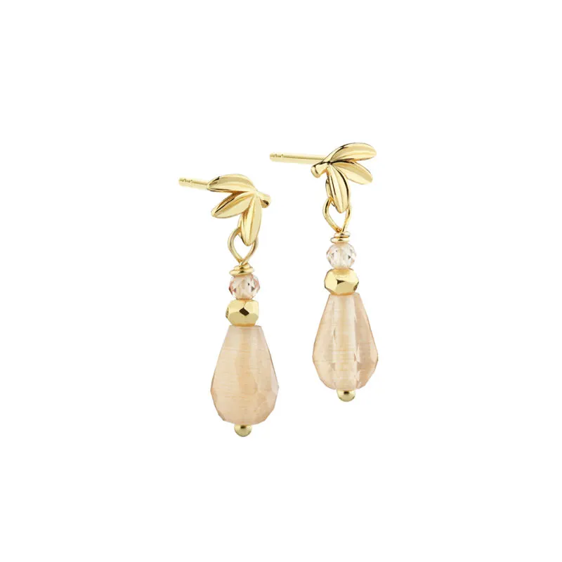 MEADOW ROSE EARRING | GOLDEN — produktfoto