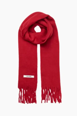 Hero Scarf - Red - Oval Square — produktfoto