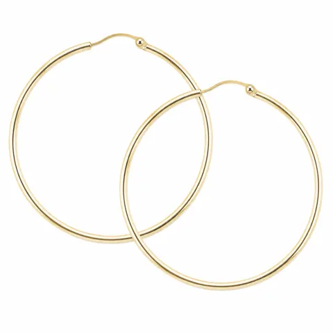 *ANA HOOP LARGE 40 MM | GOLDEN — produktfoto