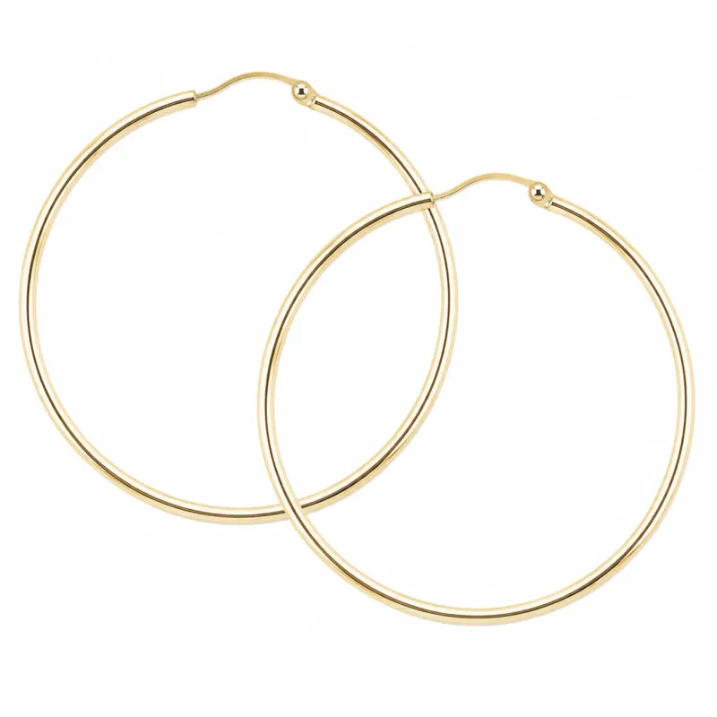 *ANA HOOP LARGE 40 MM | GOLDEN — produktfoto