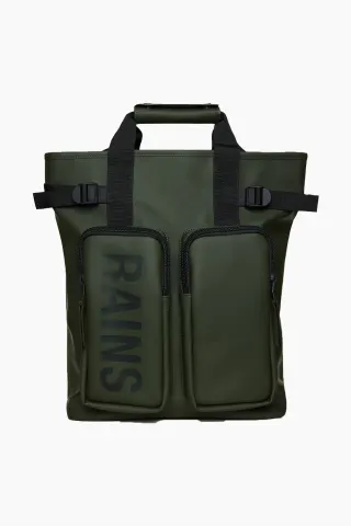 Texel Tote Backpack - Green - Rains — produktfoto