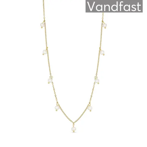 ANNEBRAUNER Pearl Elegance Halskæde 18K Guldbelagt — produktfoto