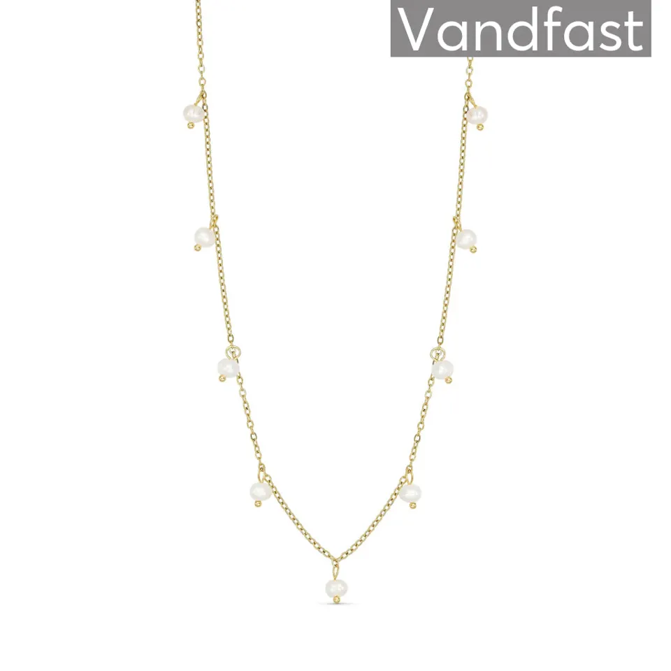 ANNEBRAUNER Pearl Elegance Halskæde 18K Guldbelagt — produktfoto
