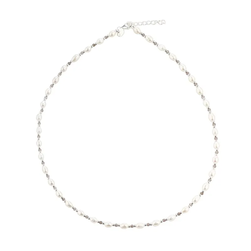*COAST SMOKEY NECKLACE | SILVER — produktfoto