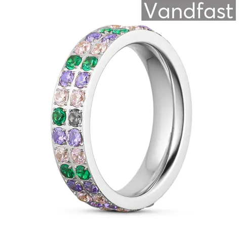 ANNEBRAUNER Alliance Green/Pink Mix Ring — produktfoto