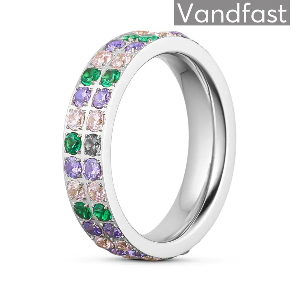 ANNEBRAUNER Alliance Green/Pink Mix Ring — produktfoto