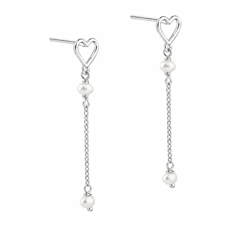 ALMA PEARL EARSTUD | SILVER — produktfoto