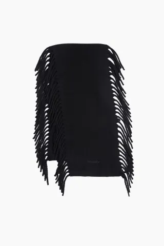 Idro Tassel Scarf - Black - Holzweiler — produktfoto