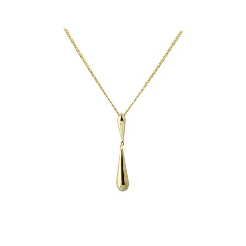 SHINY DROP NECKLACE | GOLDEN — produktfoto