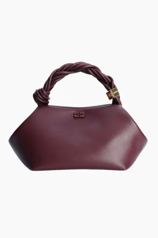 Ganni Bou Bag Small A5313 - Burgundy - GANNI — produktfoto