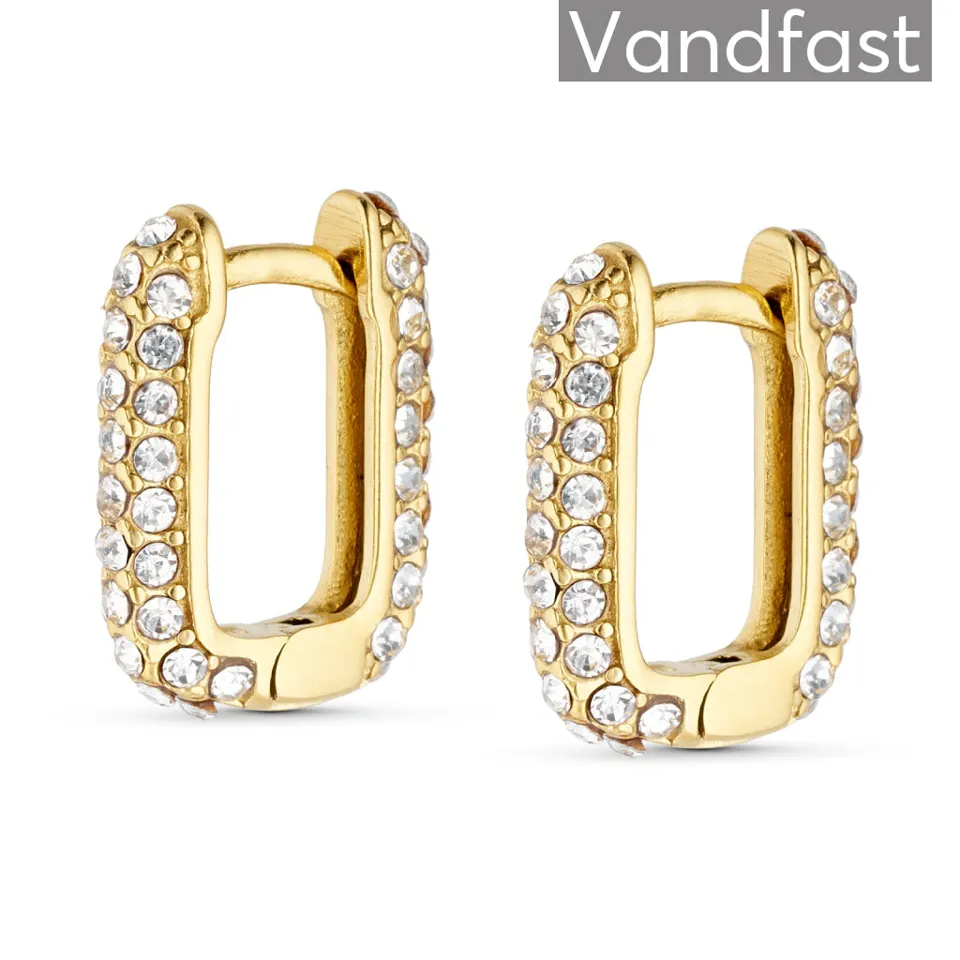 ANNEBRAUNER Zirconia Sparkle Ørering 18K Guldbelagt — produktfoto