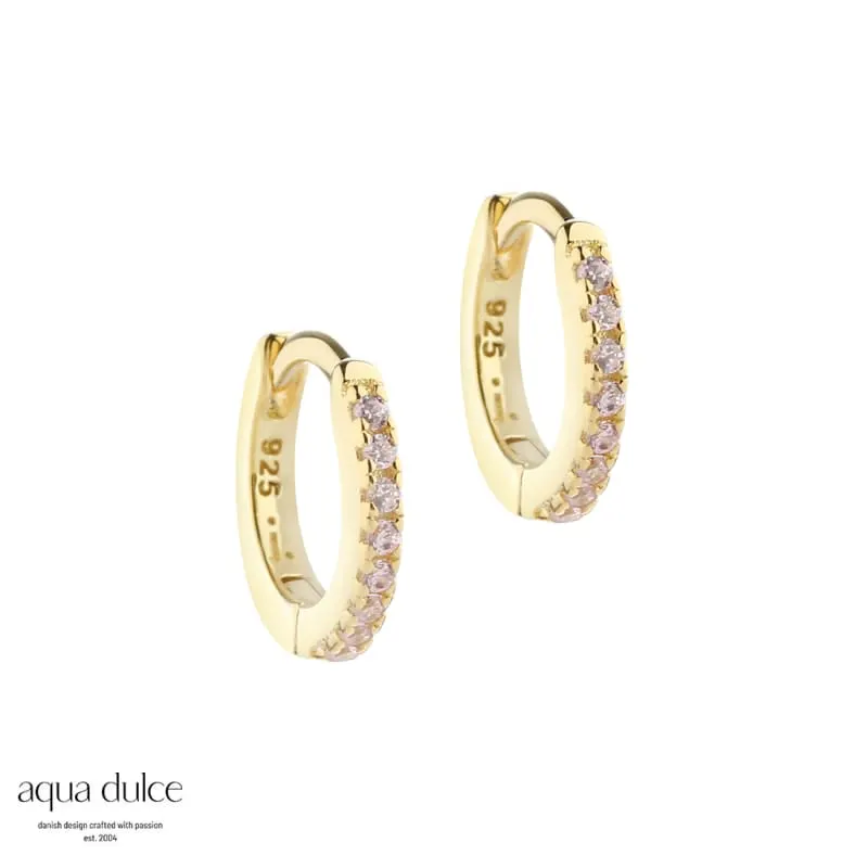 ROSE RAYA SMALL HOOP | GOLD — produktfoto