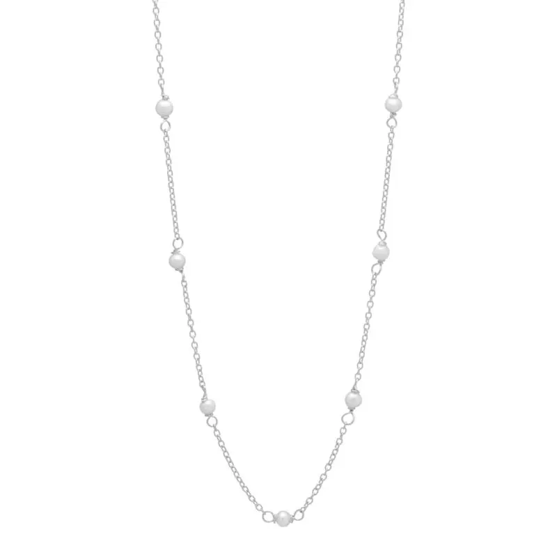 PEARLY NECKLACE | SILVER — produktfoto