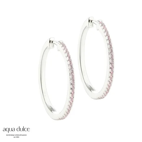 ROSE RAYA X LARGE HOOP | SILVER — produktfoto