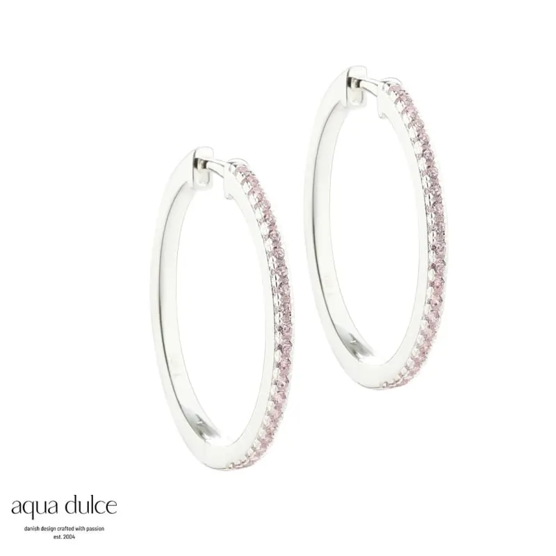 ROSE RAYA X LARGE HOOP | SILVER — produktfoto