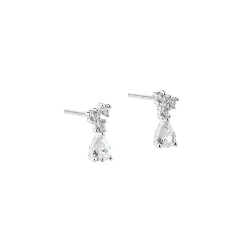 NEW AURA DROP EARSTUD | SILVER — produktfoto