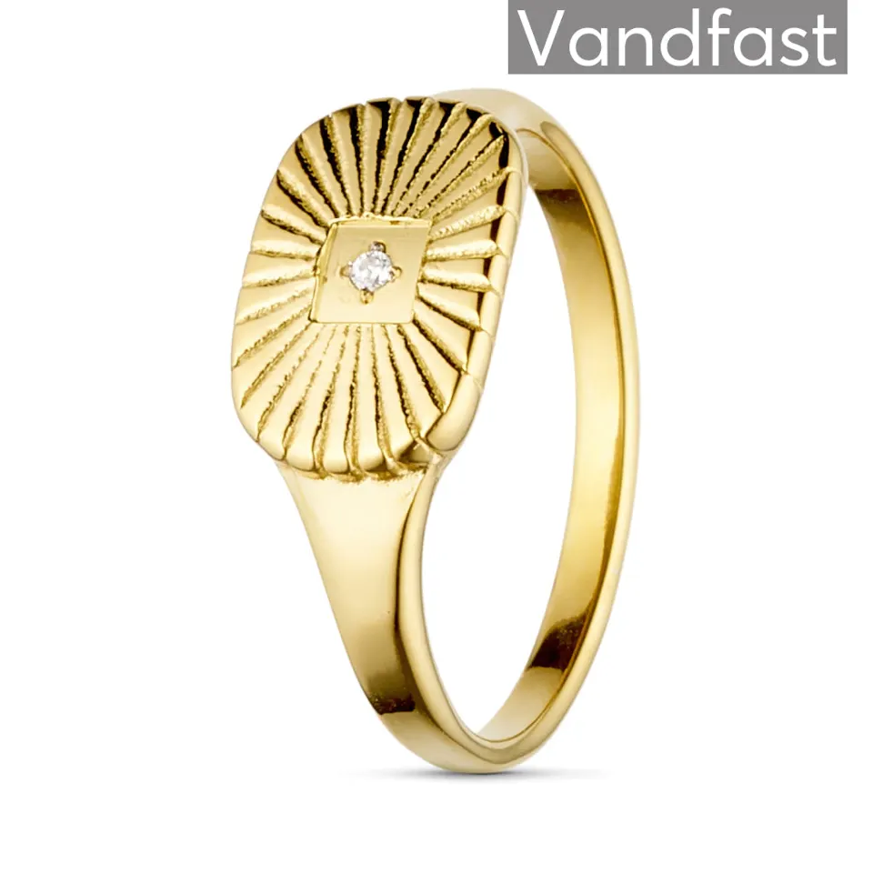 ANNEBRAUNER Sun Rays Burst Ring 18K Guldbelagt — produktfoto